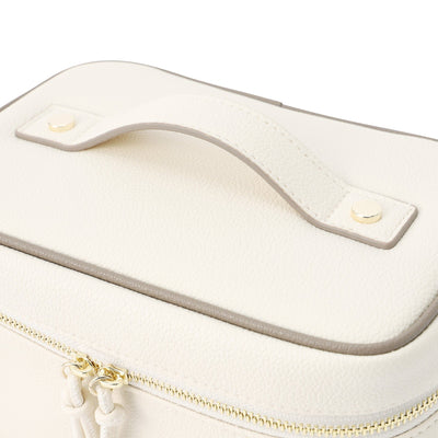 Bicolor Vanity Pouch S Ivory