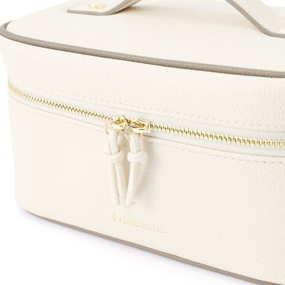 Bicolor Vanity Pouch S Ivory