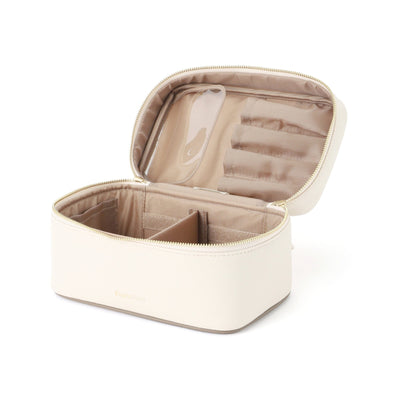 Bicolor Vanity Pouch S Ivory