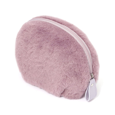 Fur Round Pouch Purple