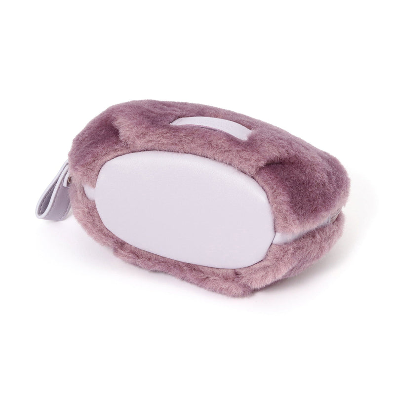 Fur Round Pouch Purple