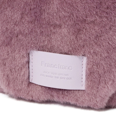 Fur Round Pouch Purple