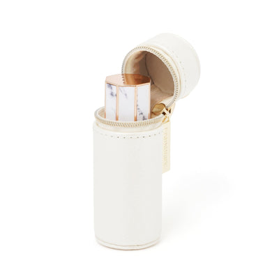 Lipstick Case Round Ivory