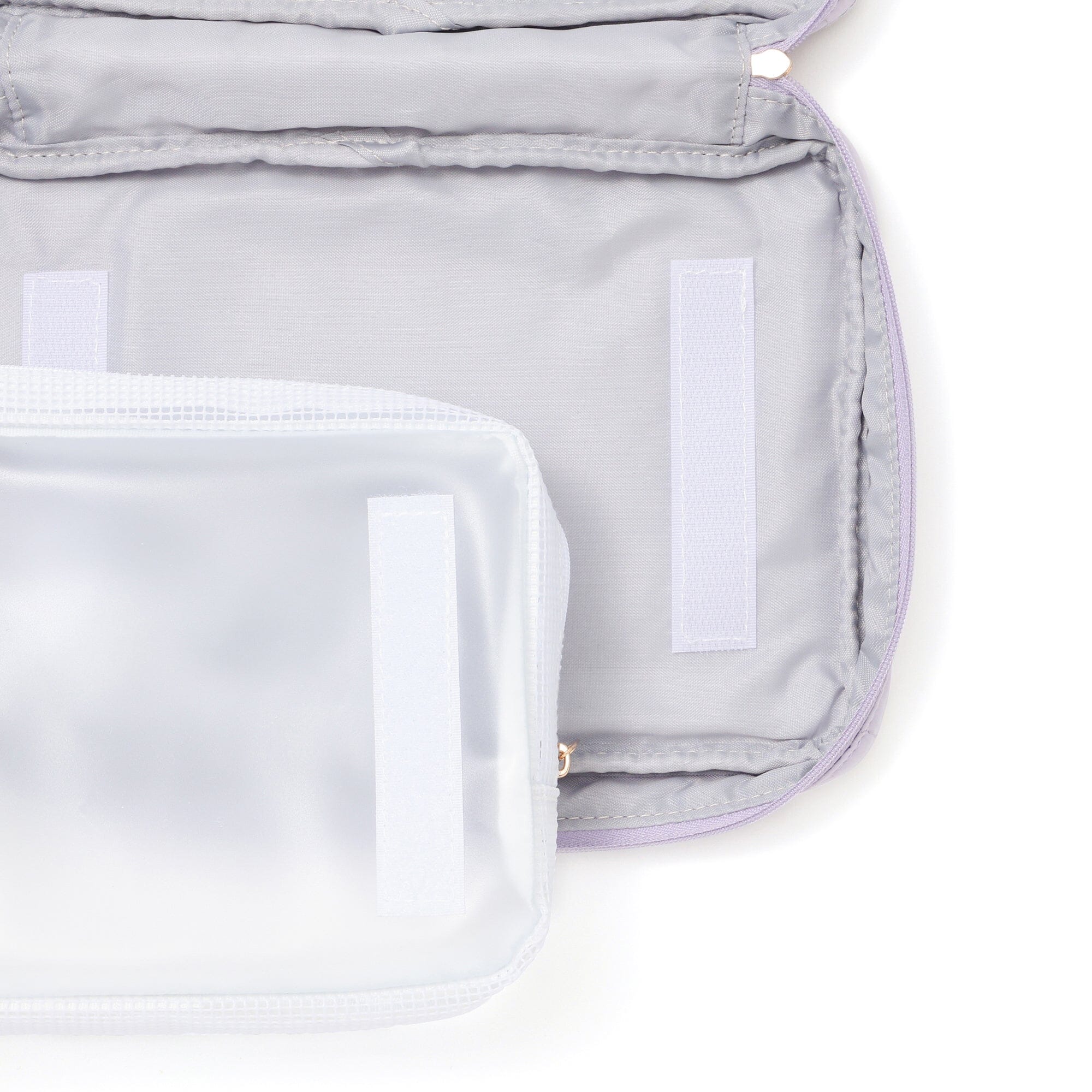 Pop Stitch Quilt Hanging Pouch Large Light Purple