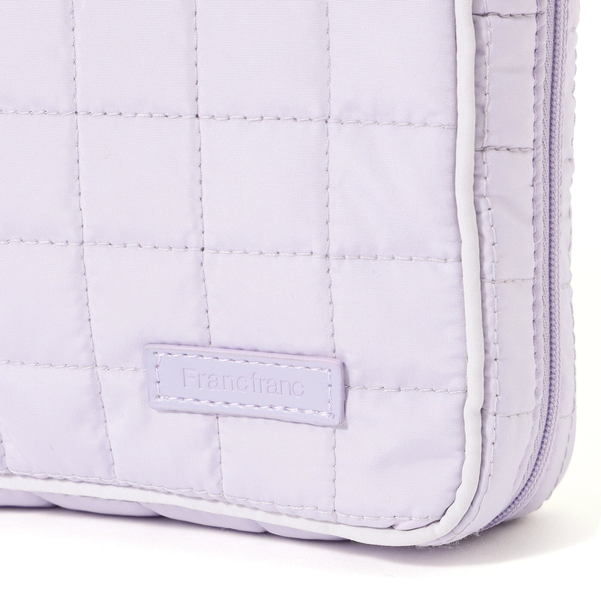 Pop Stitch Quilt Hanging Pouch Large Light Purple