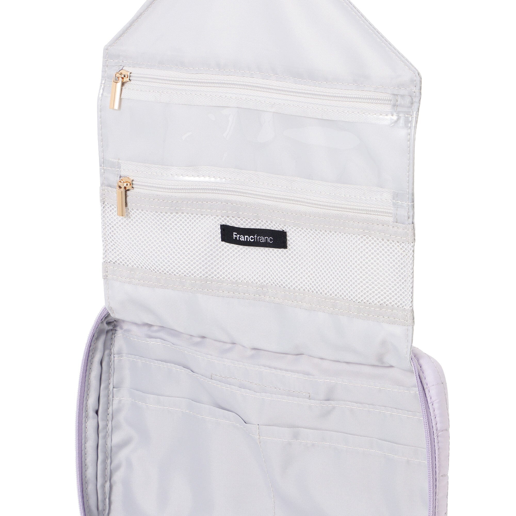 Pop Stitch Quilt Hanging Pouch Large Light Purple