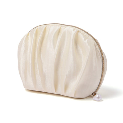 Pearl Chiffon Pouch Small Ivory