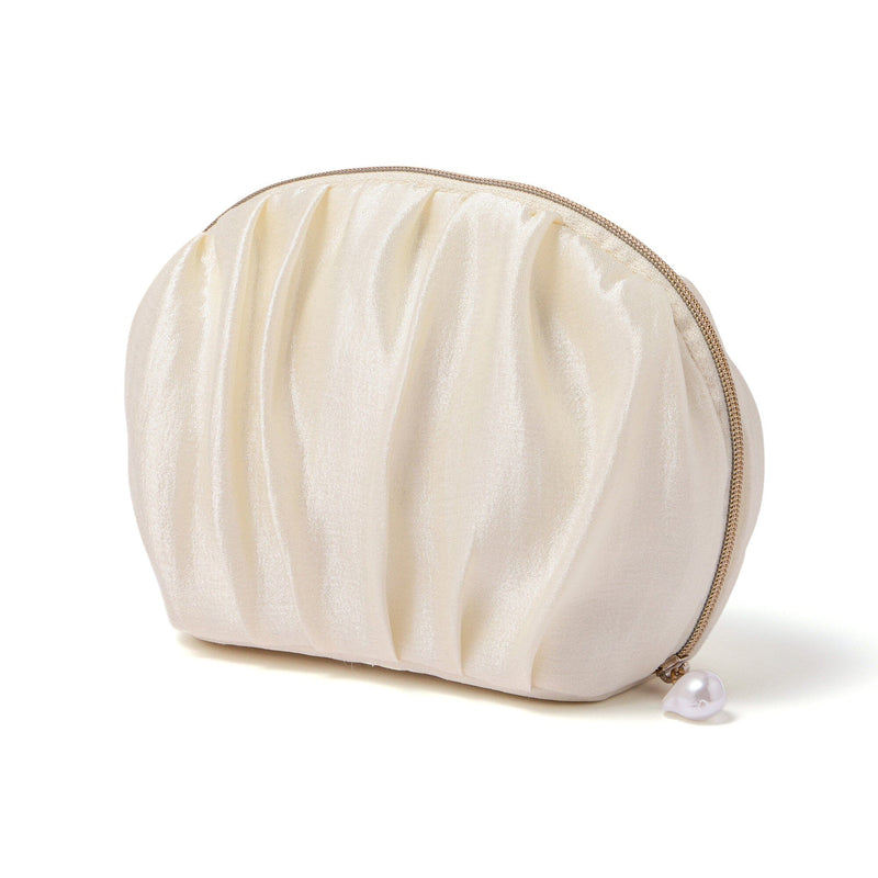 Pearl Chiffon Pouch Small Ivory
