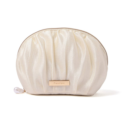 Pearl Chiffon Pouch Small Ivory