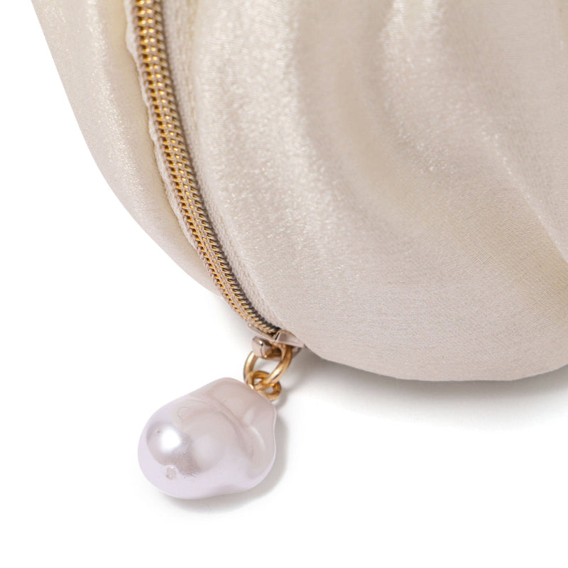 Pearl Chiffon Pouch Small Ivory
