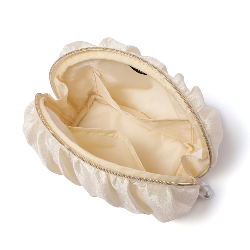 Pearl Chiffon Pouch Small Ivory