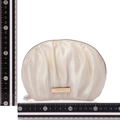 Pearl Chiffon Pouch Small Ivory