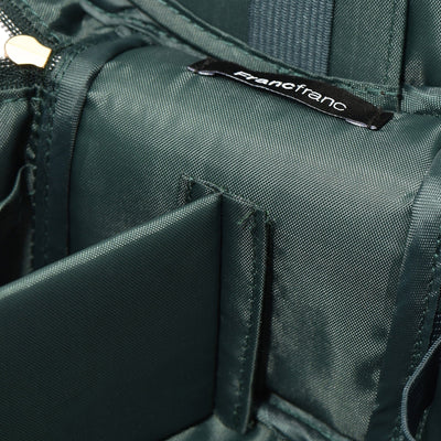 Velour Ribbon Vanity Pouch Small Green