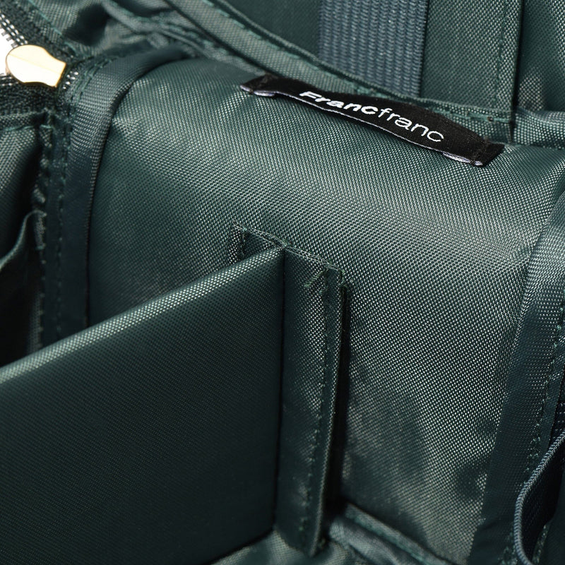 Velour Ribbon Vanity Pouch Small Green