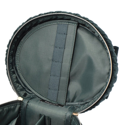 Velour Ribbon Vanity Pouch Small Green
