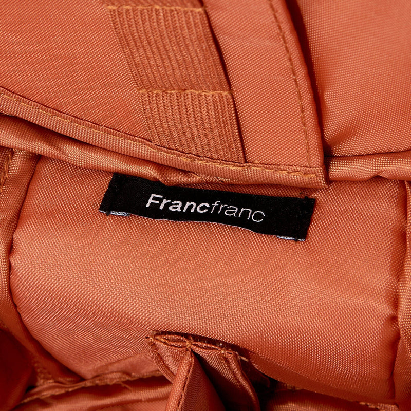 Velour Pleat Vanity Pouch Small Orange
