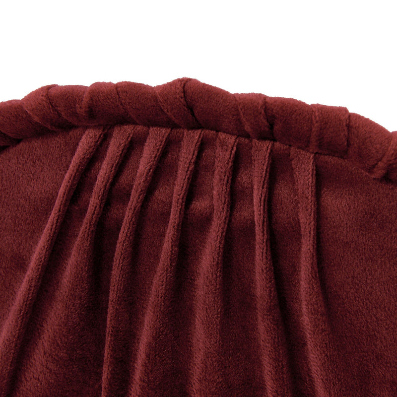 Velour Pleat Pouch Small Wine