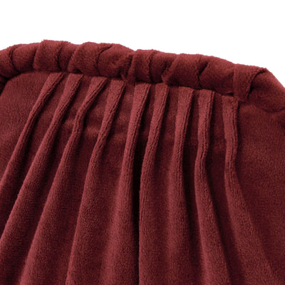 Velour Pleat Stand Pouch Wine