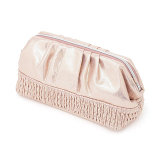Shiny Foil Wire Pouch Pink