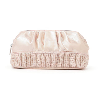 Shiny Foil Wire Pouch Pink