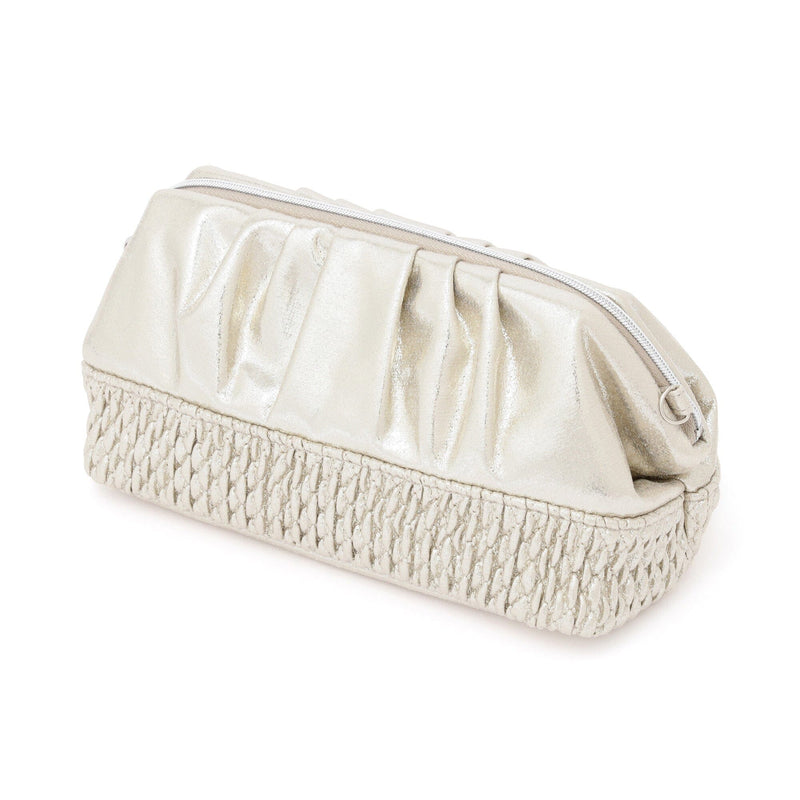 Shiny Foil Wire Pouch Silver