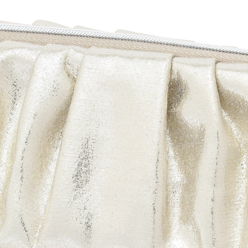 Shiny Foil Wire Pouch Silver