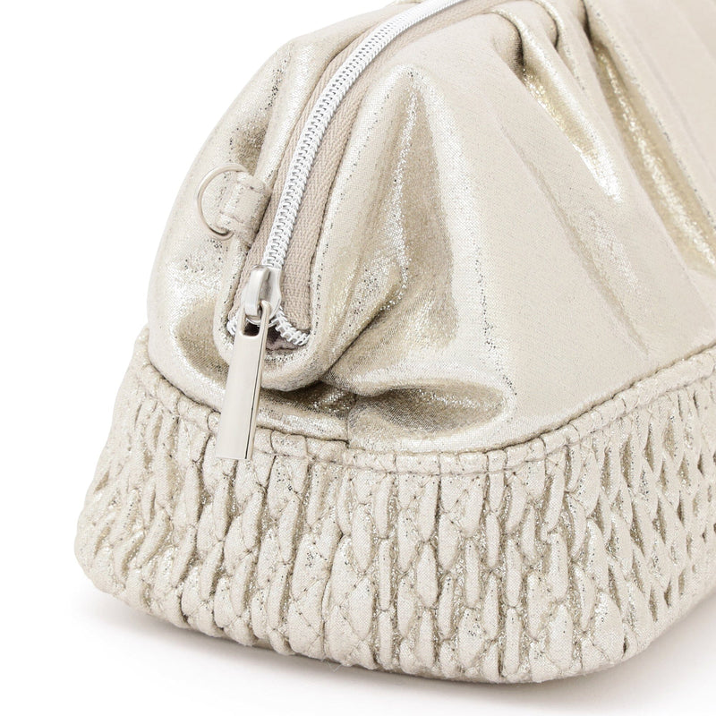 Shiny Foil Wire Pouch Silver