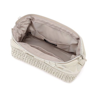 Shiny Foil Wire Pouch Silver