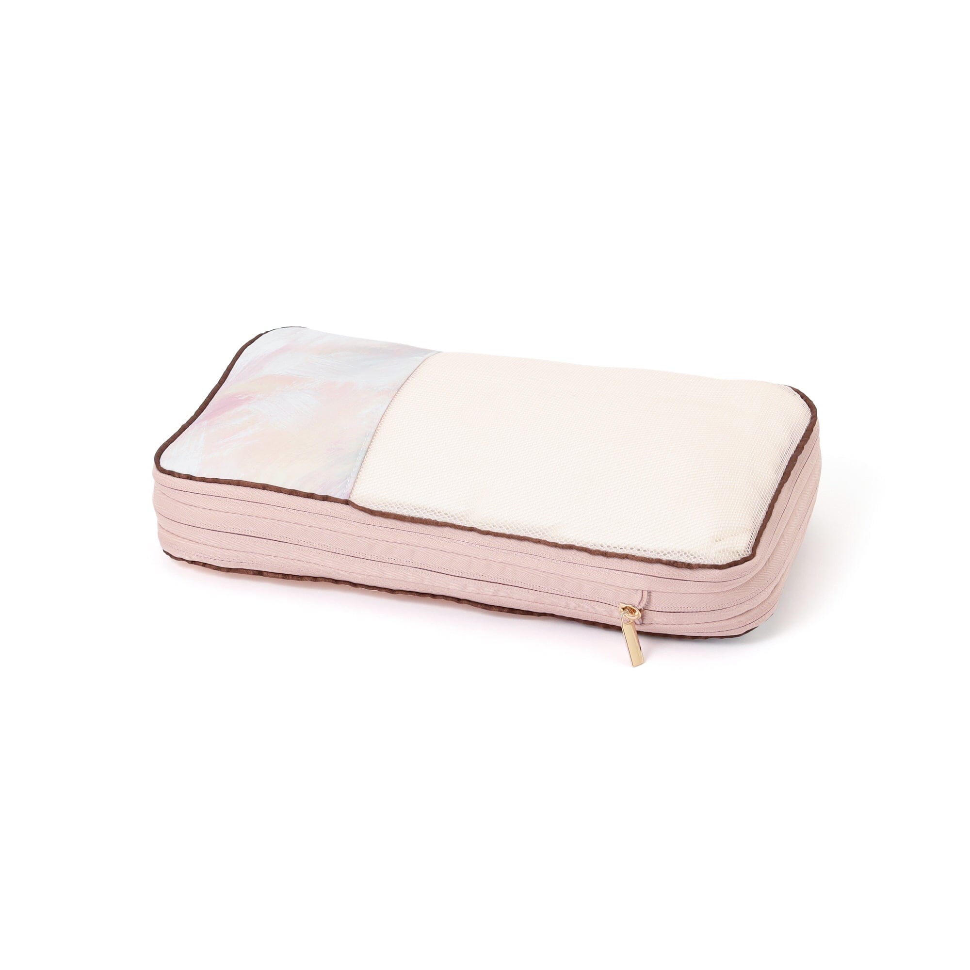 Modern Palette Compression Organizer Small Brown x Pink