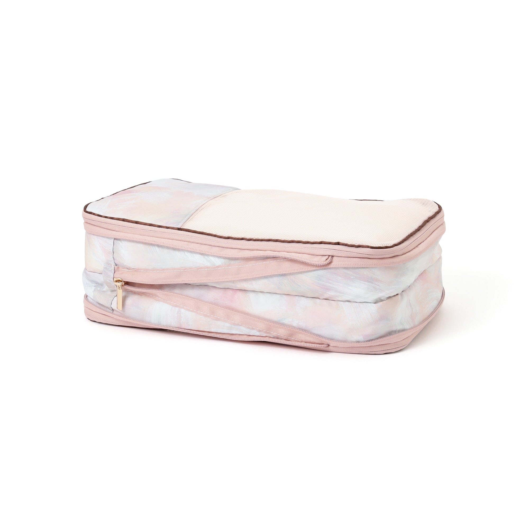 Modern Palette Compression Organizer Small Brown x Pink