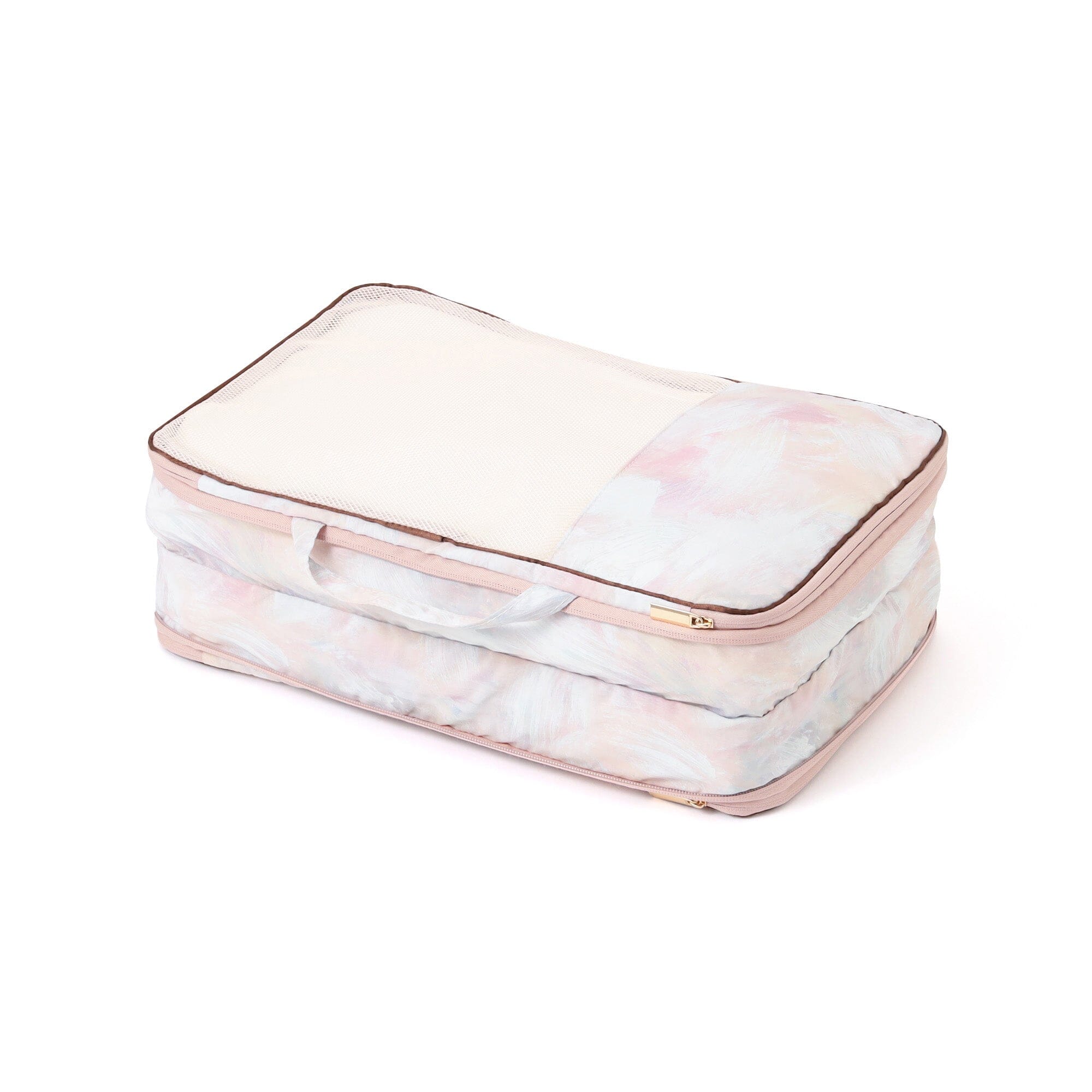 Modern Palette Compression Organizer Medium Brown x Pink