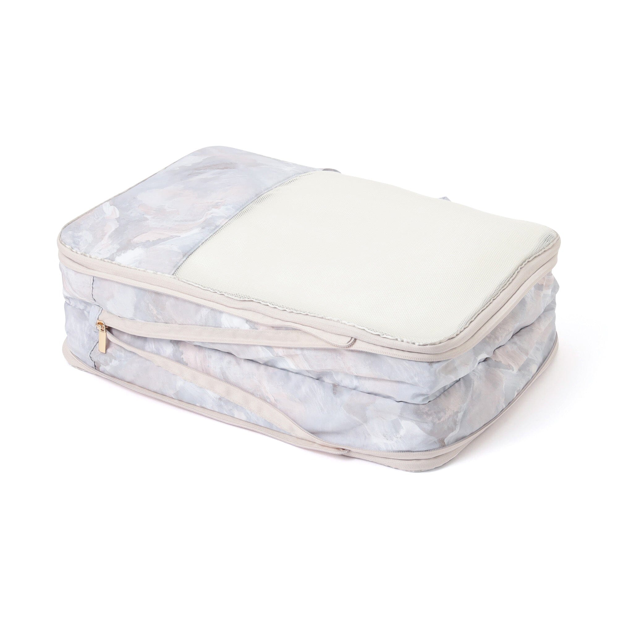 Modern Palette Compression Organizer Large Beige x Gray