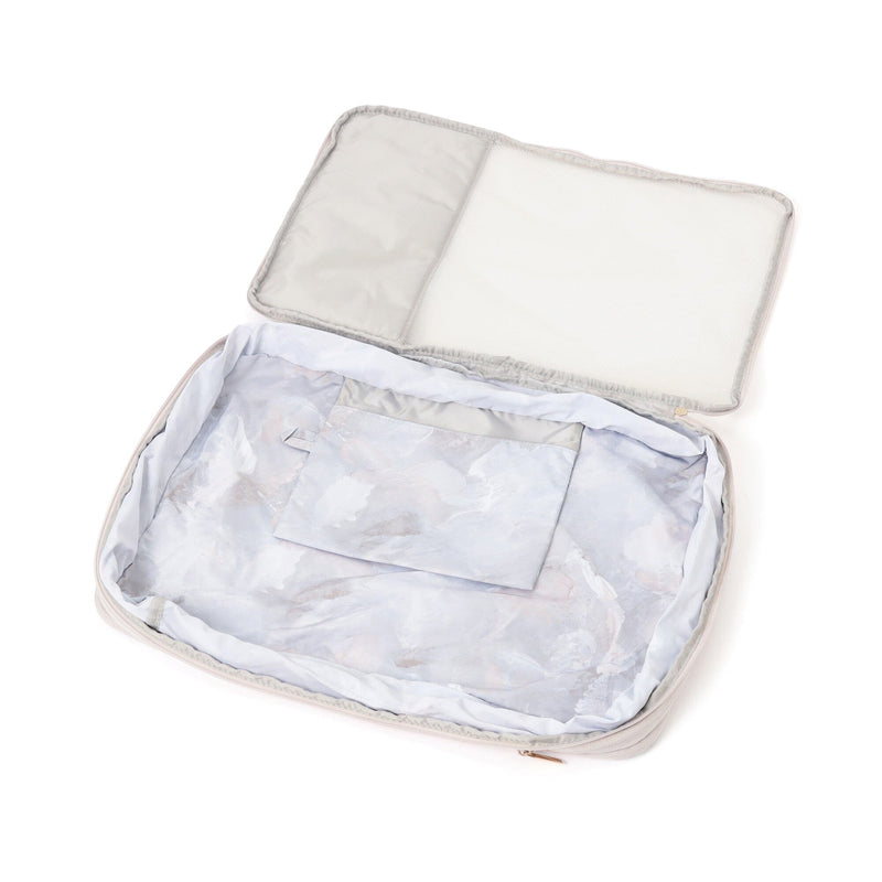 Modern Palette Compression Organizer Large Beige x Gray