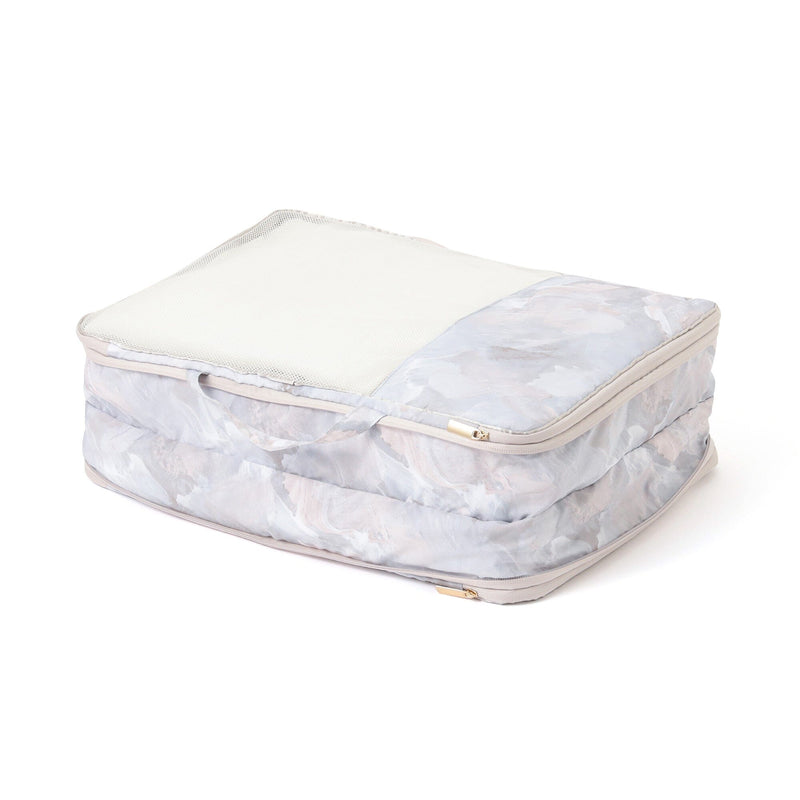 Modern Palette Compression Organizer Large Beige x Gray