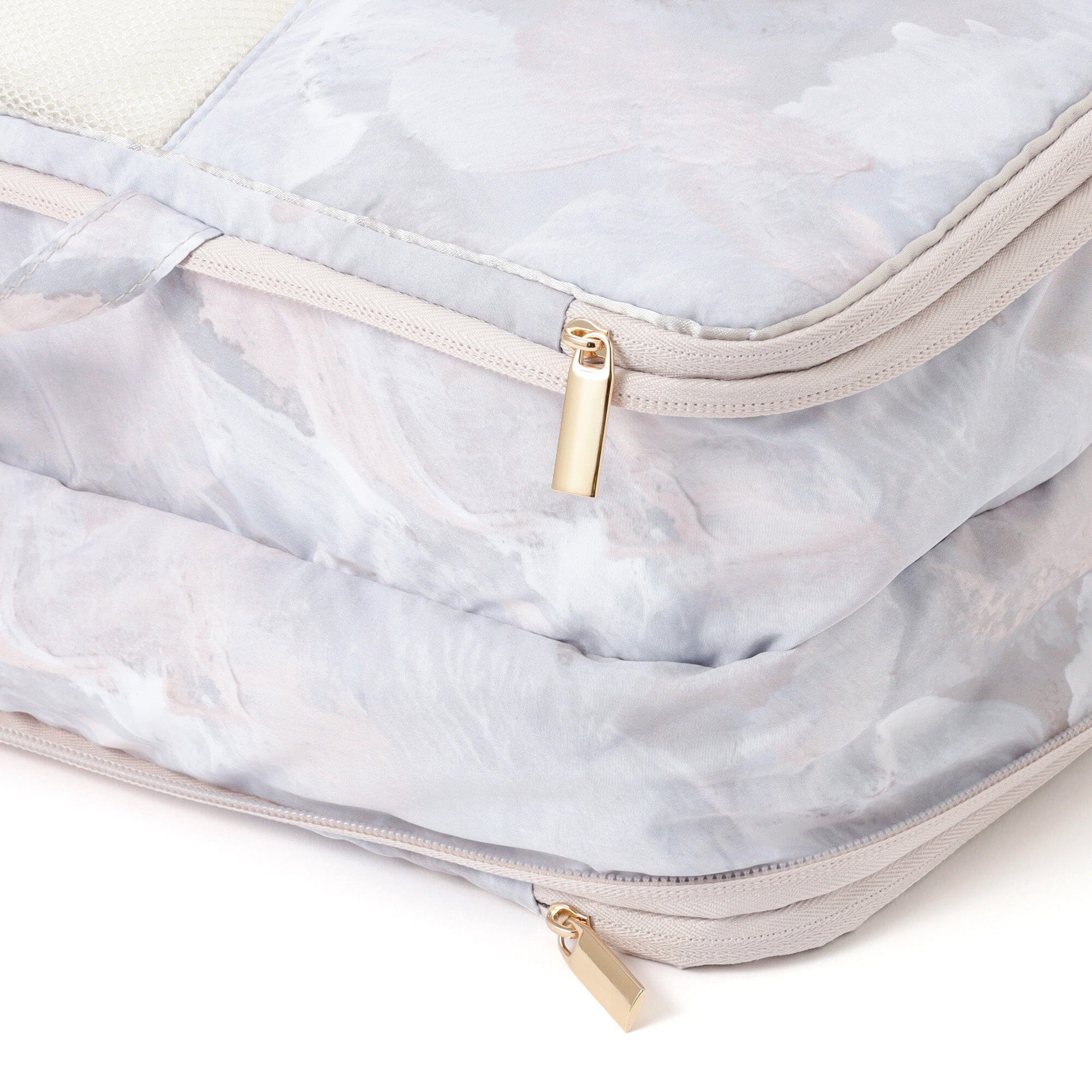 Modern Palette Compression Organizer Large Beige x Gray