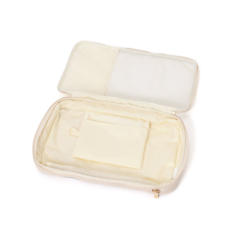 Bicolor  Compression Organizer Size Small Ivory