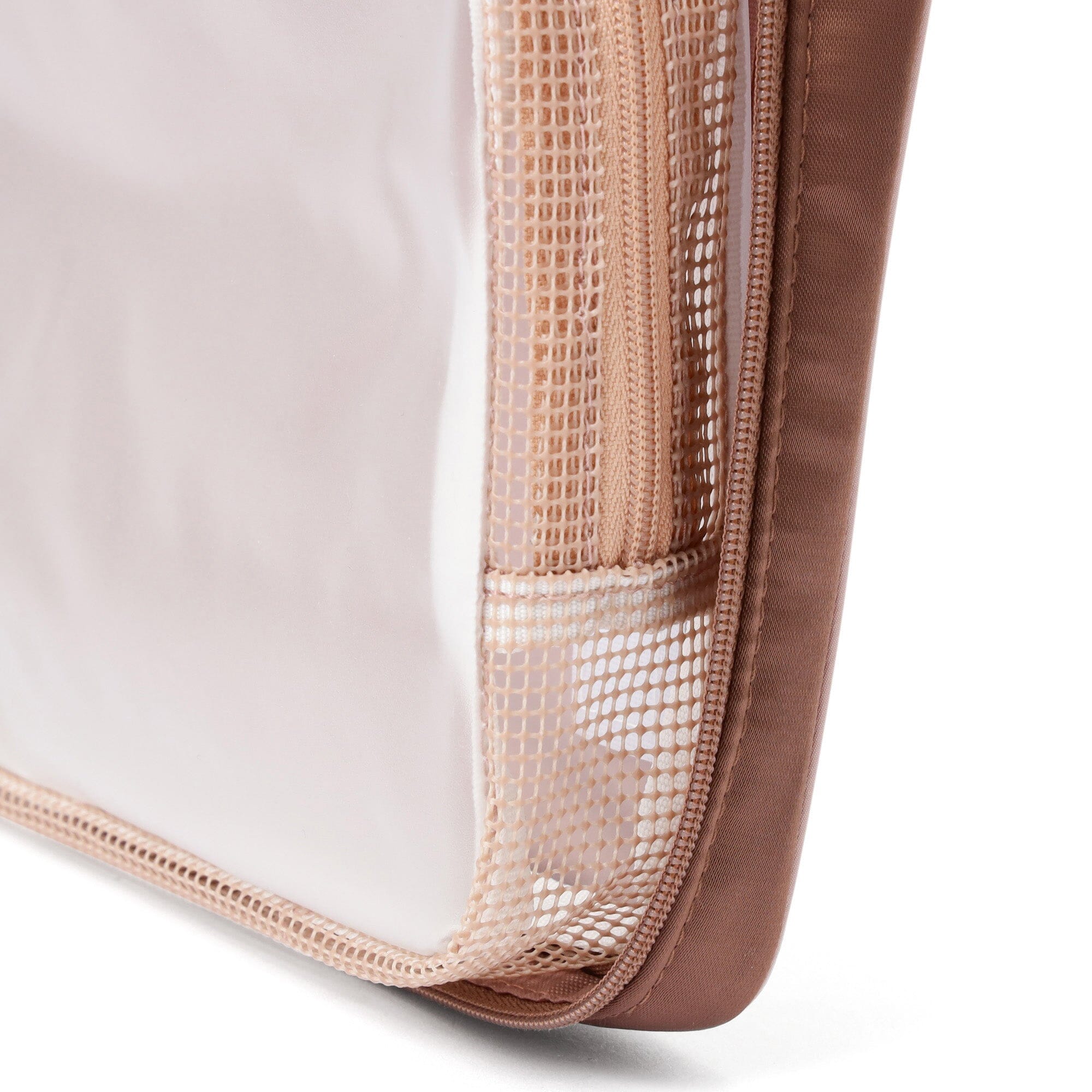 Bicolor Hanging Pouch Large Pink x Brown