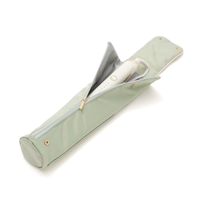 Bicolor  Hair Iron Case Mint x Ivory