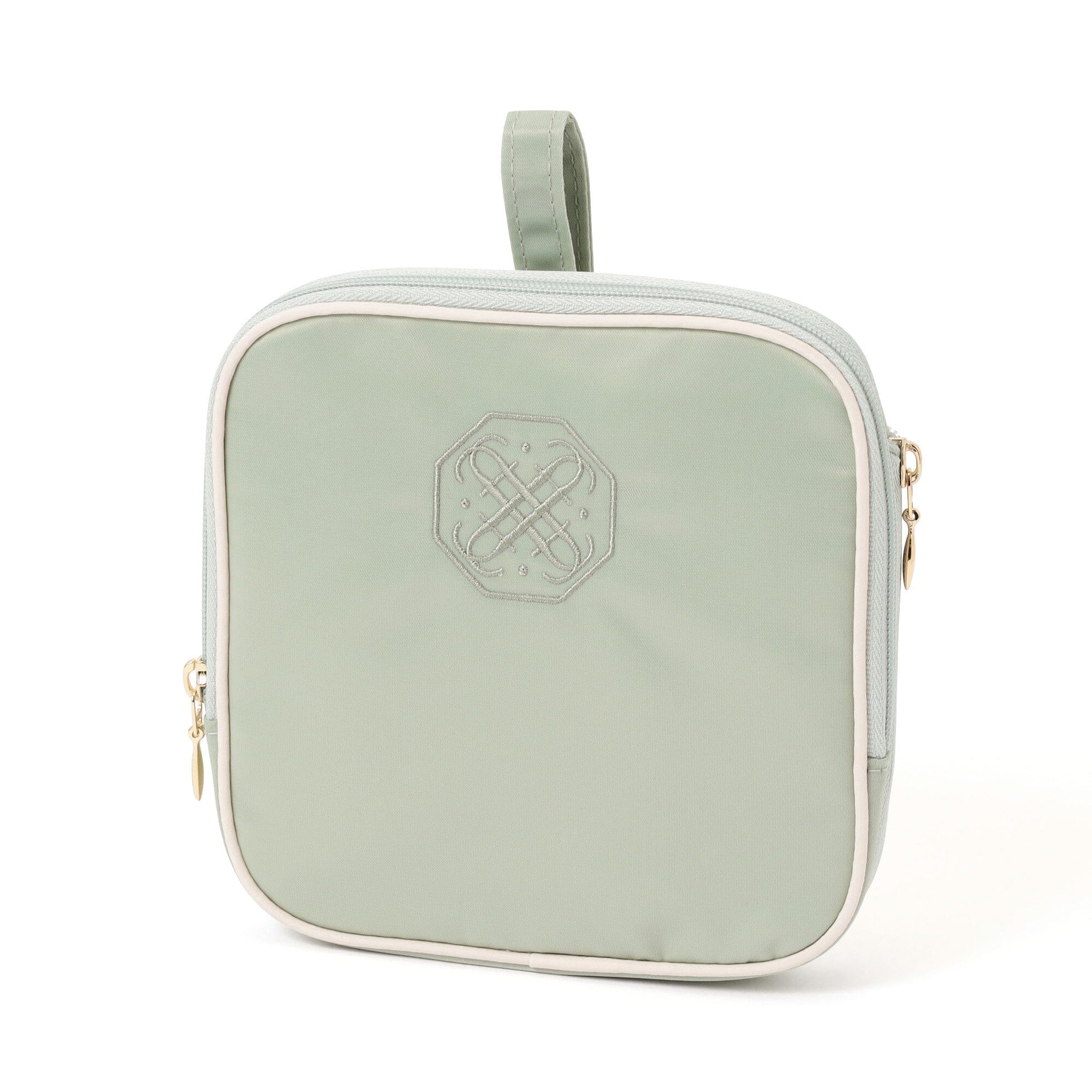 Bicolor Sanitary Compression Pouch Mint X Ivory