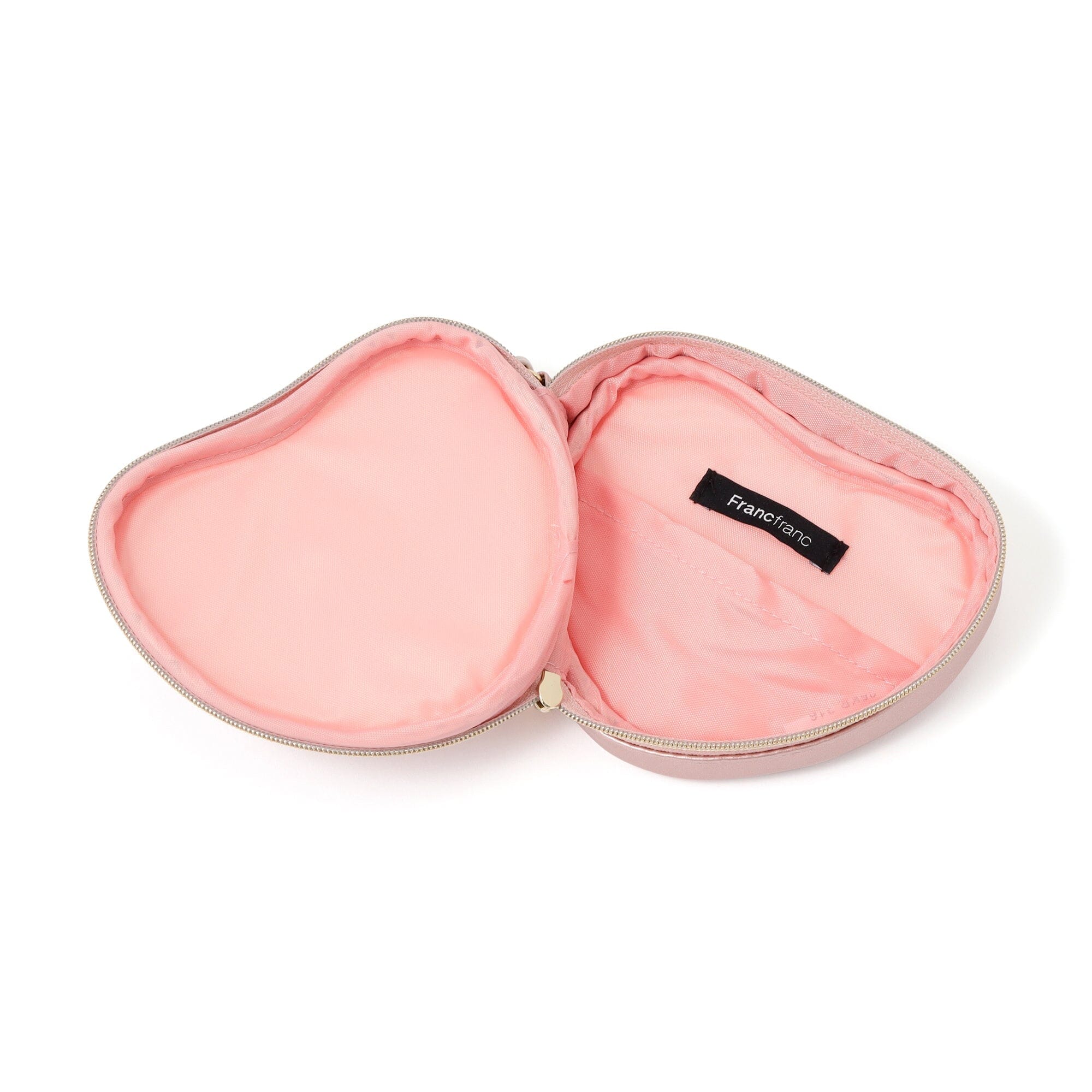 Heart Shaped Mini Pouch In Light Pink