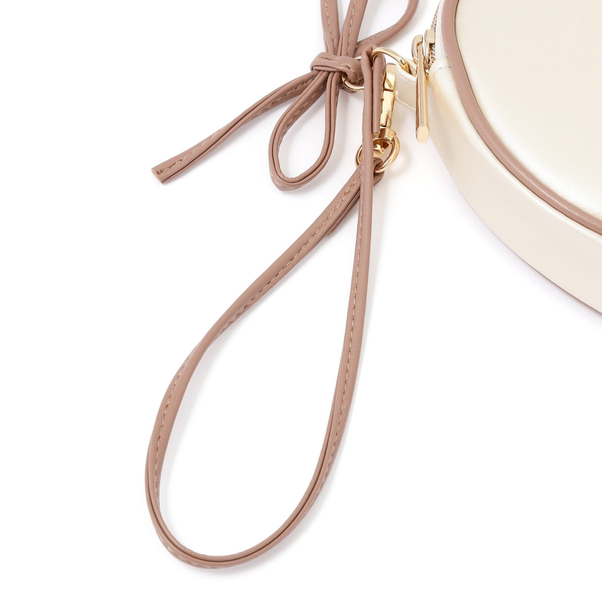 Heart Shaped Mini Pouch Ivory