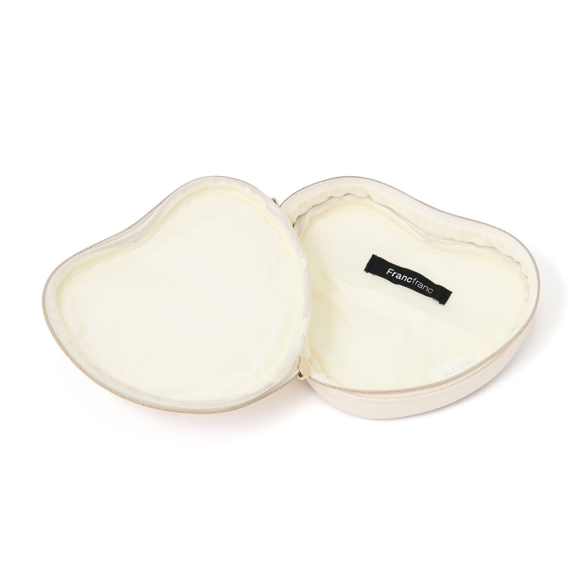 Heart Shaped Mini Pouch Ivory