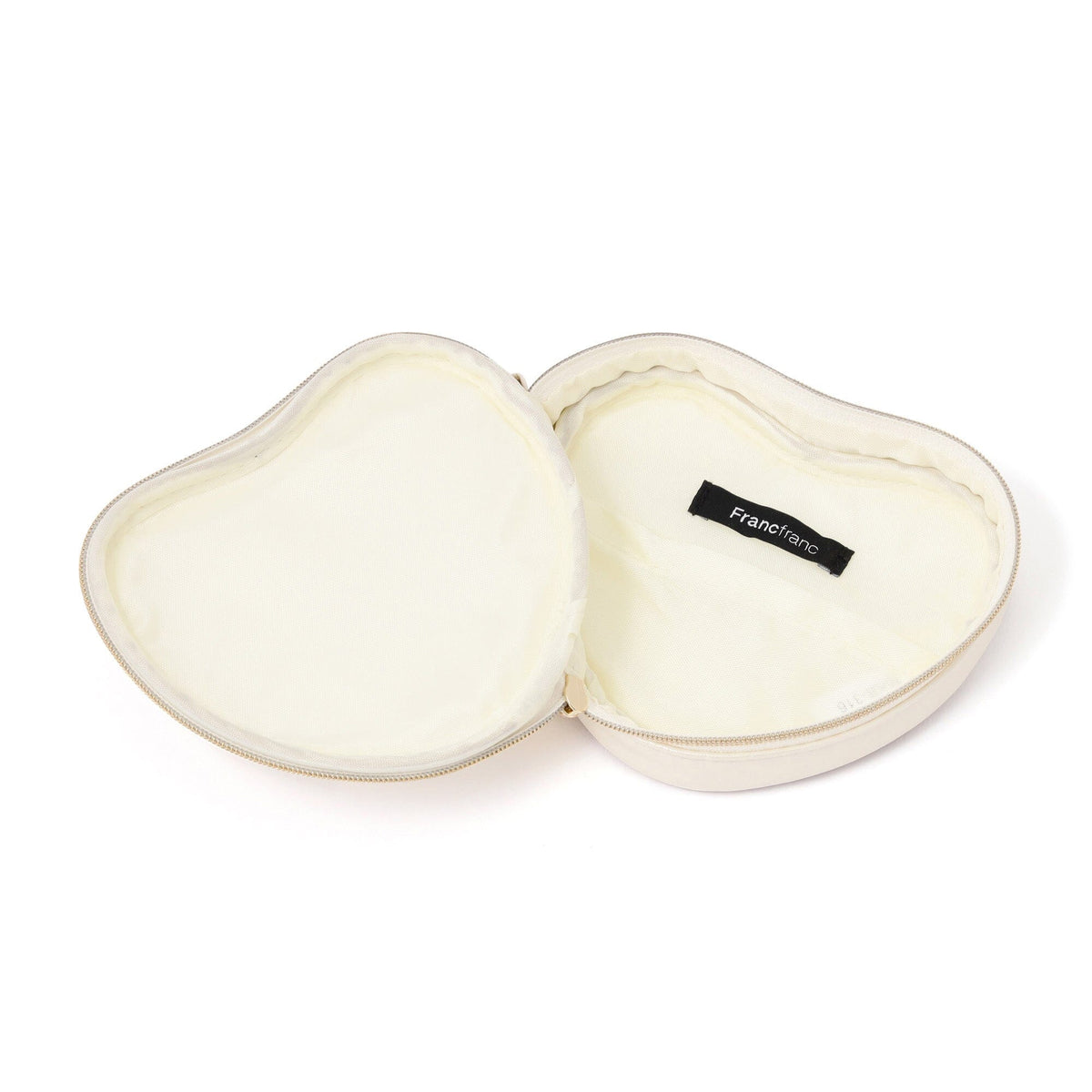 Heart Shaped Mini Pouch Ivory