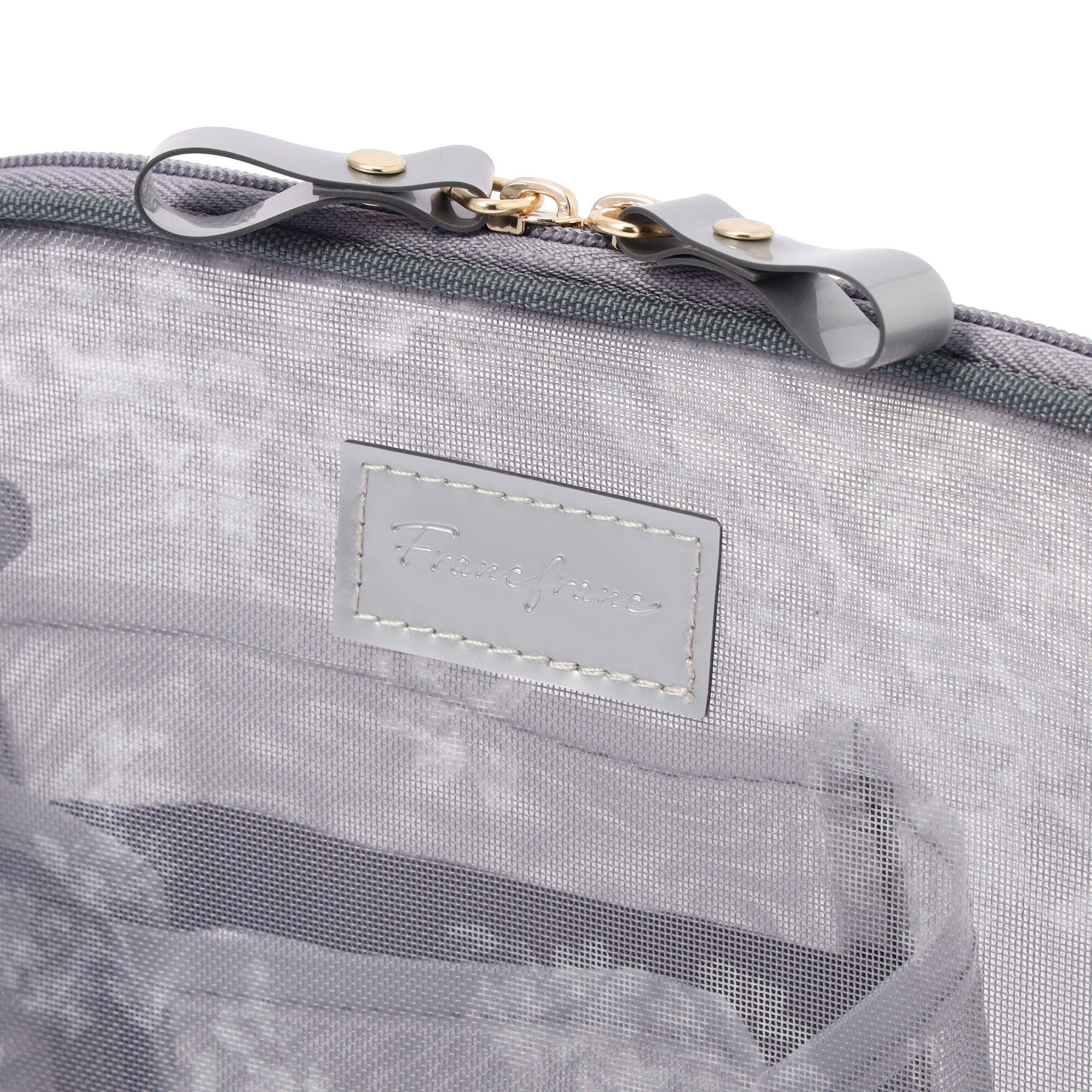 Classic Flower Mesh Tool Stand Pouch Dark Gray