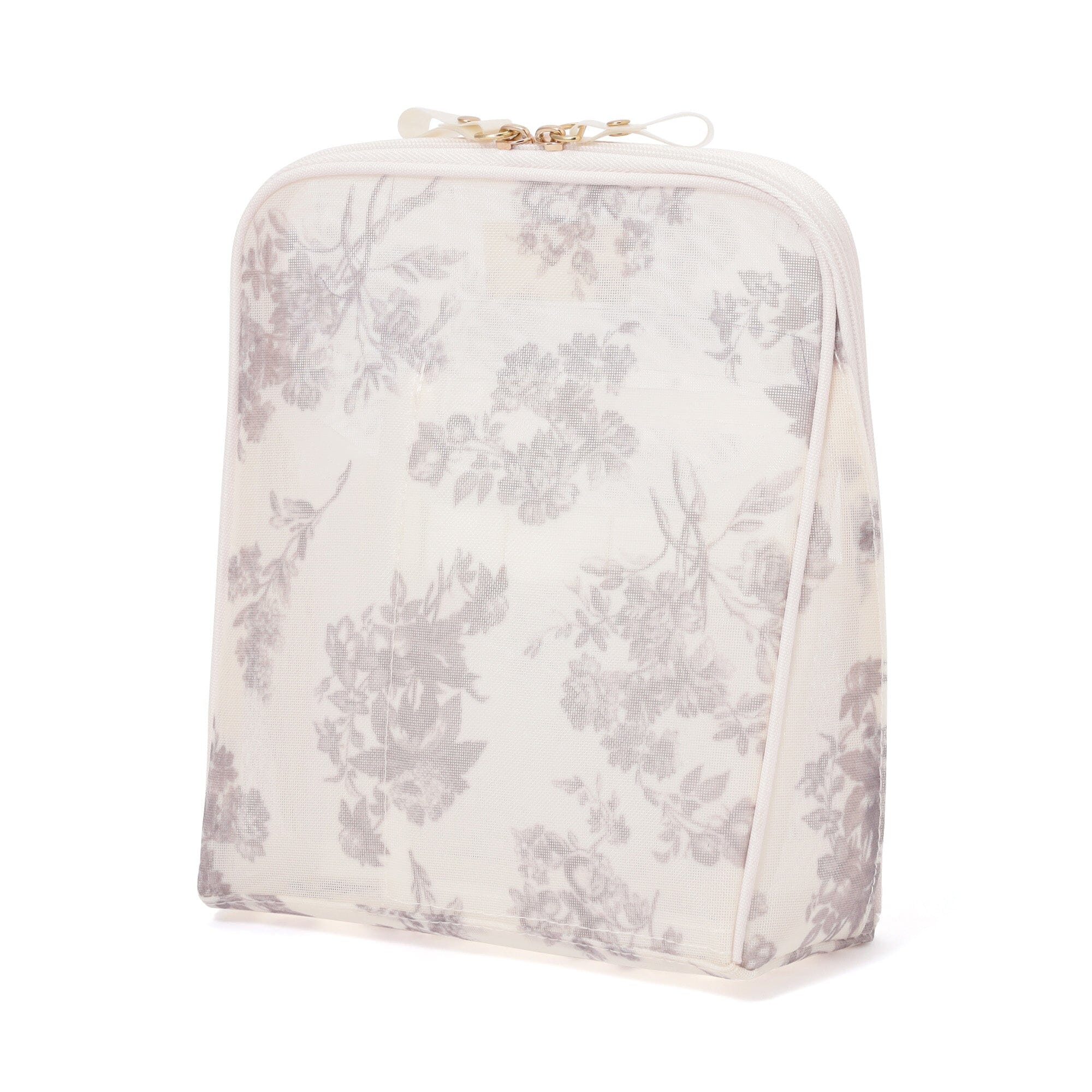 Classic Flower Mesh Tool Stand Pouch Light Pink