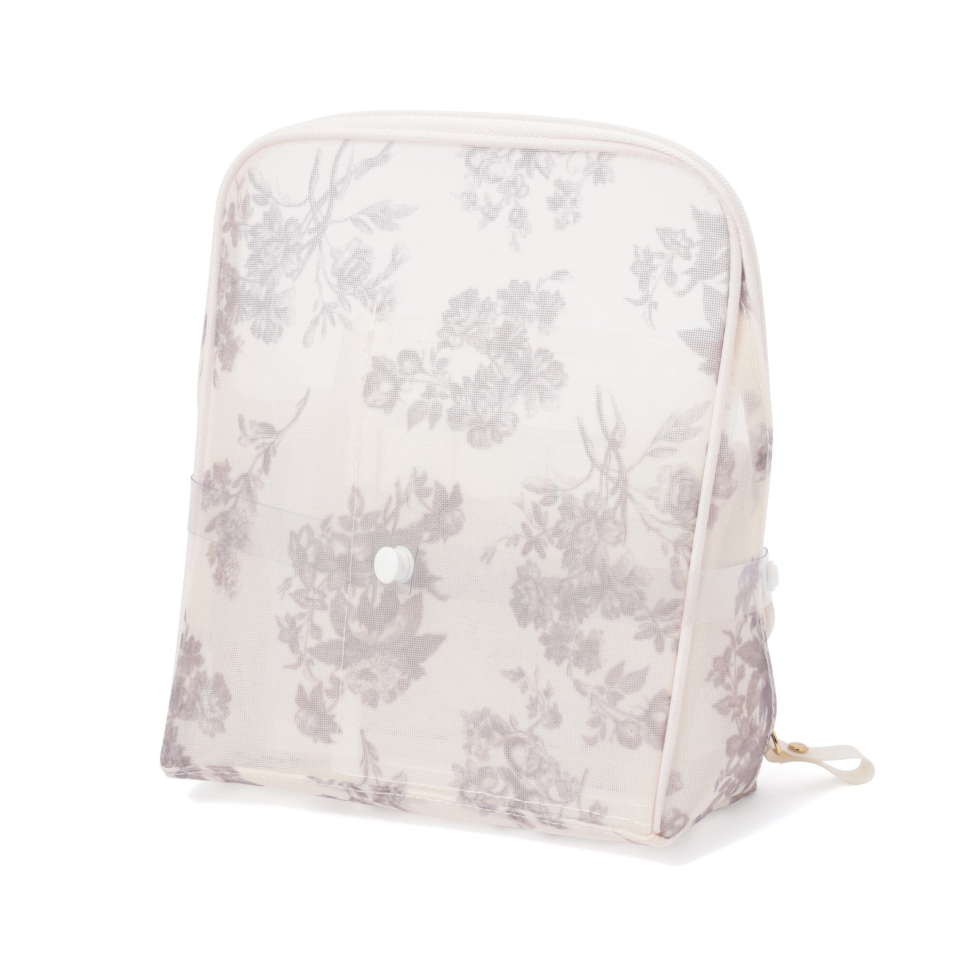 Classic Flower Mesh Tool Stand Pouch Light Pink