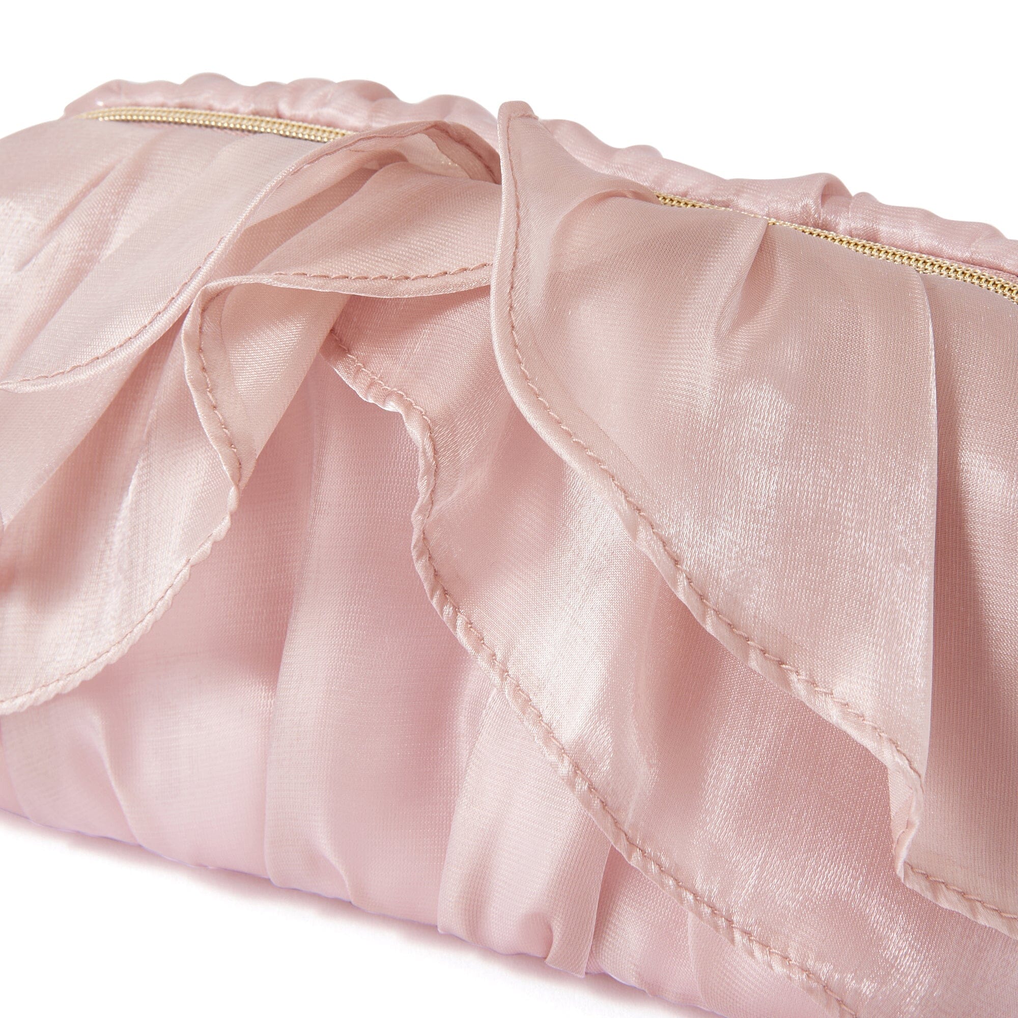 Organdy Flower Wire Pouch Pink