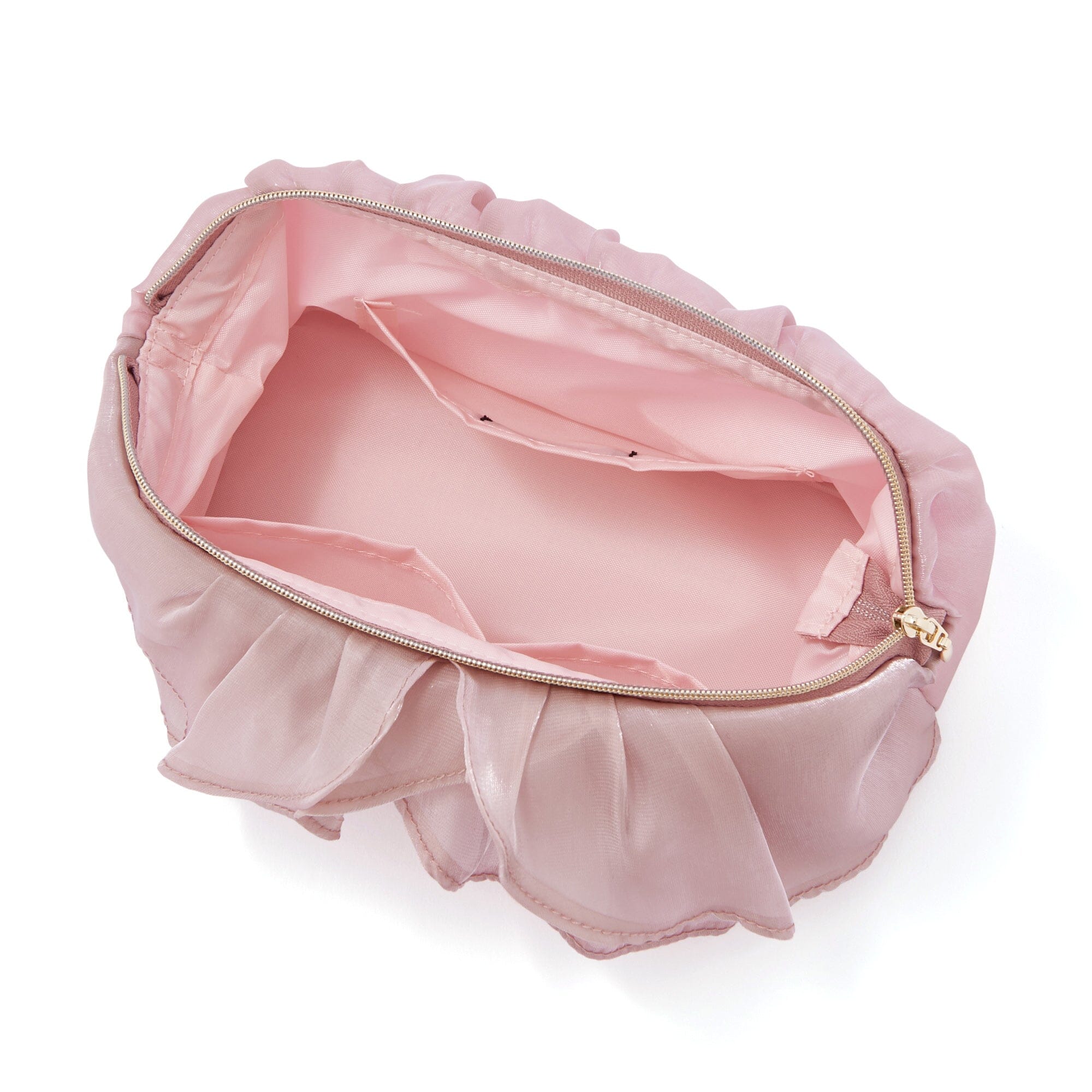 Organdy Flower Wire Pouch Pink