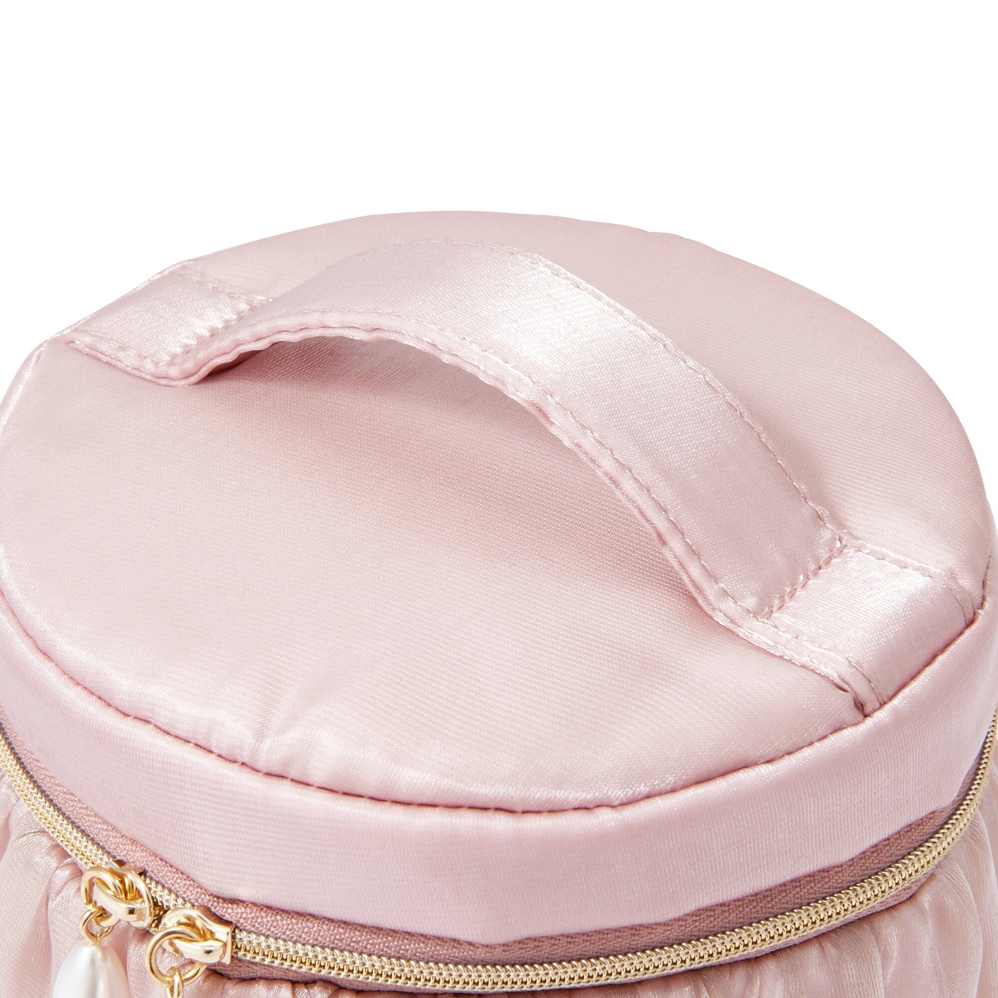 Organdy Flower Vanity Pouch Small Pink