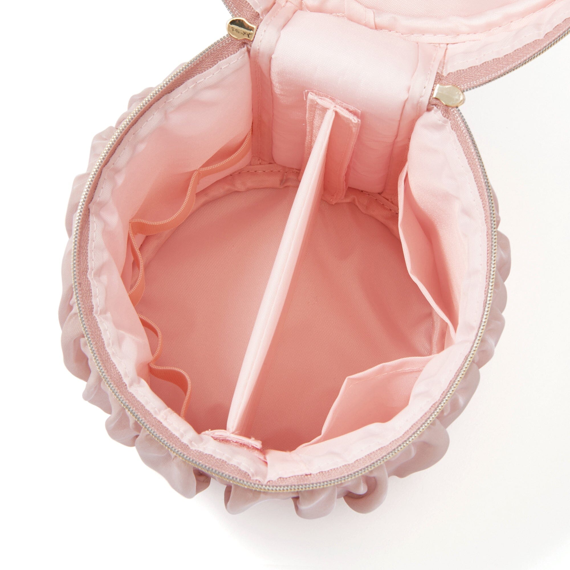 Organdy Flower Vanity Pouch Small Pink